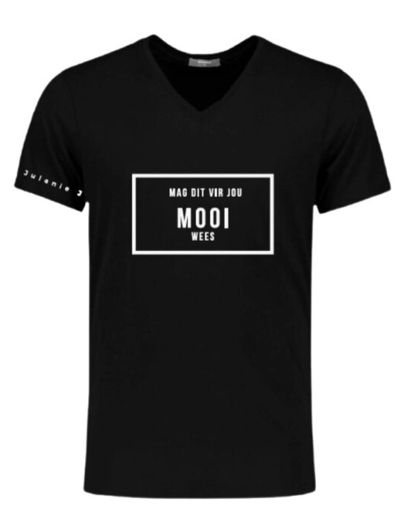 Mooi T-shirt Black V neck
